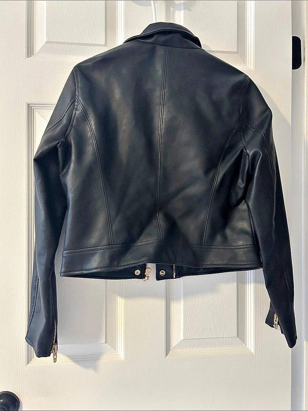 Blank NYC Black Moto Jacket Size Medium NWOT - Picture 2 of 4